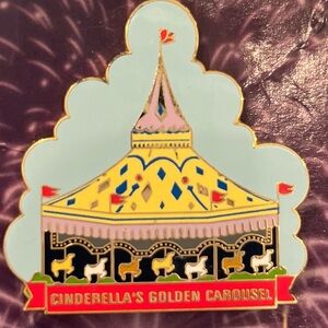Disney magic kingdom Cinderella's Golden Carousel Enamel Pin
